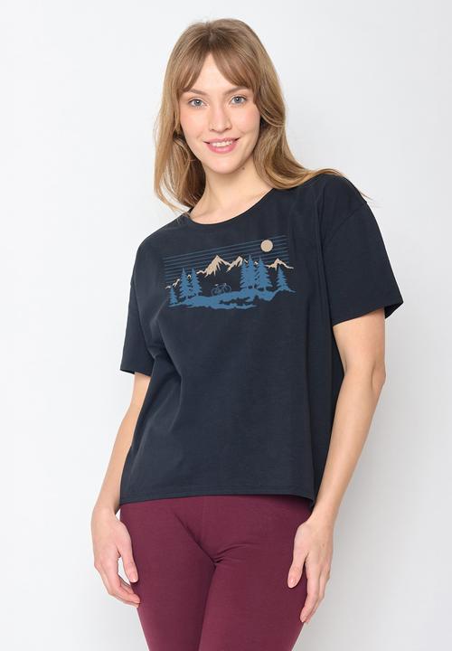 Actual product image Greenbomb T-Shirt Bike Mountain Land (L)