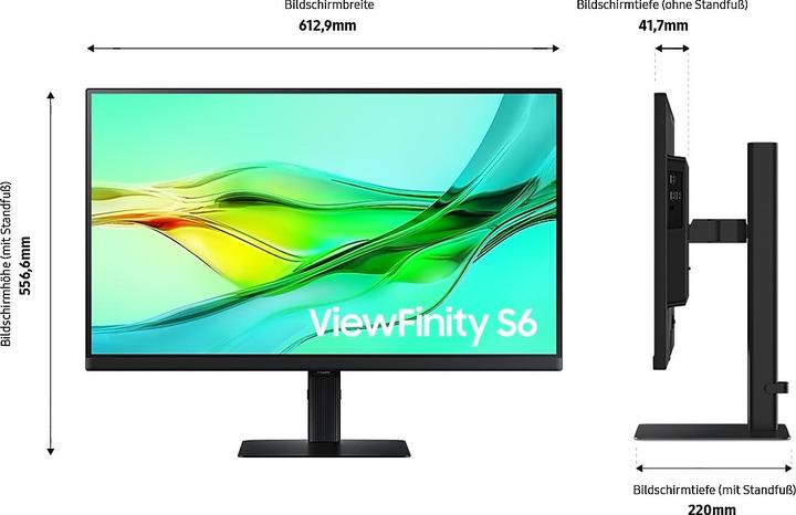 Actual product image Samsung ViewFinity S6 - S60UD (2560 x 1440 pixels, 27")