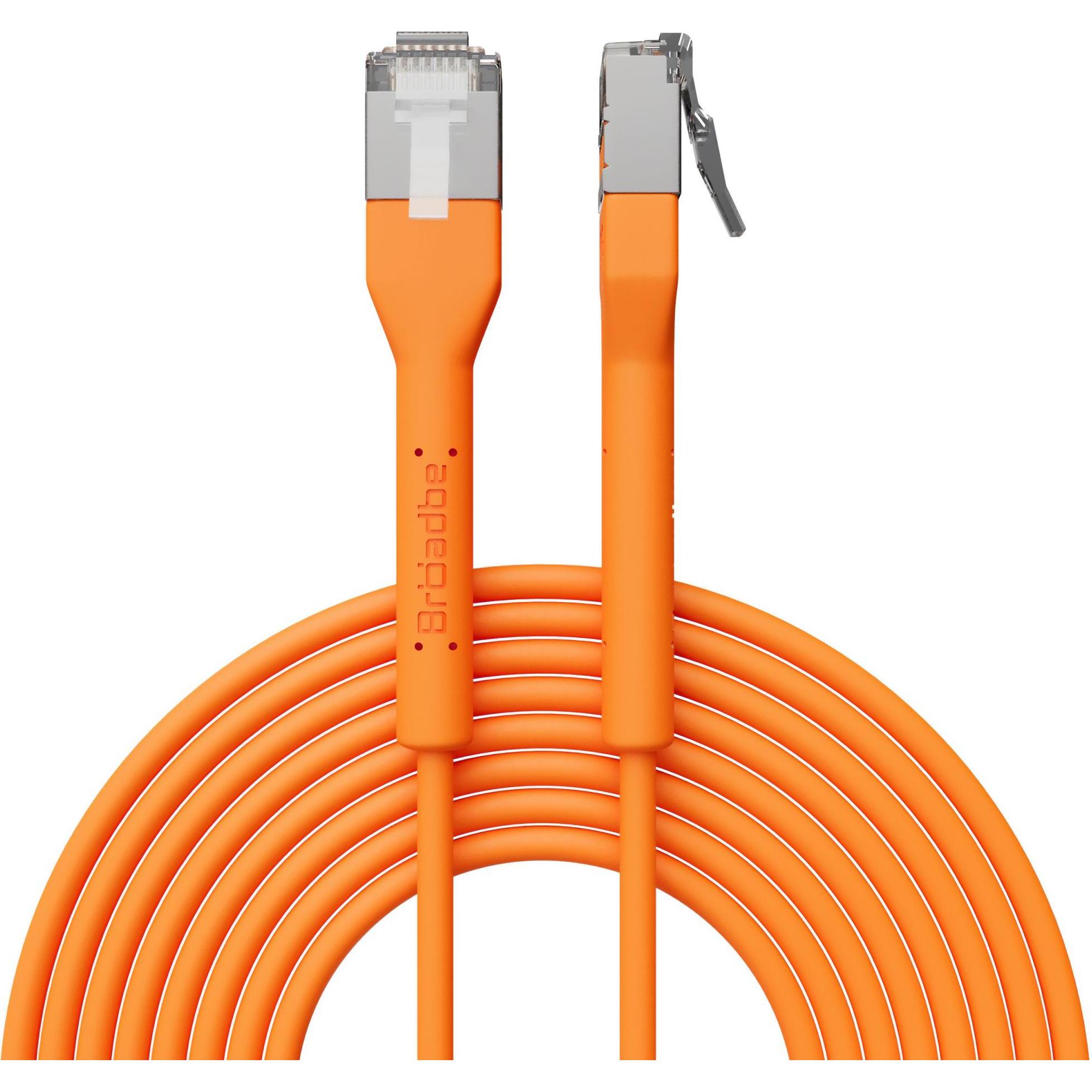 Broadbe Slim Patch Cable 10G Orange 2m Cable-Patch-Cat6A-OR-2M-Slim (CAT6a, 2 m), Cavo di rete