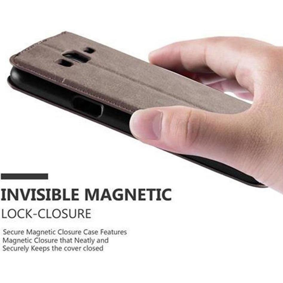Thumbnail - Cadorabo Book Invisible Magnet Cover (Samsung Galaxy J5 (2015)), Smartphone Hülle, Braun