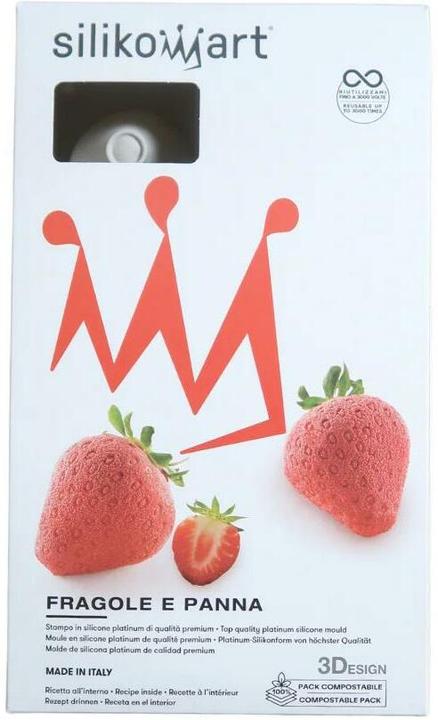 Image du produit Silikomart Moule en Silicone - Fragole E Panna (5.90 cm)