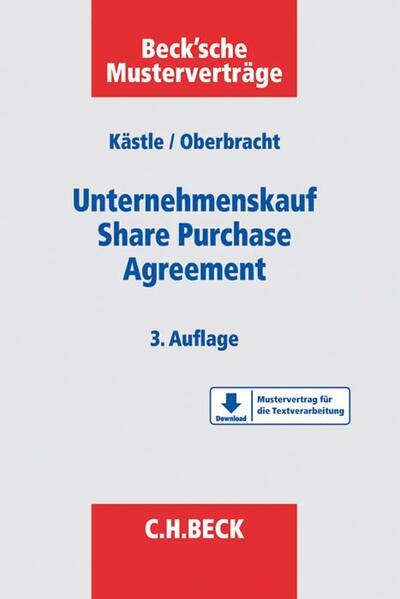 Produktbild Unternehmenskauf - Share Purchase Agreement (Deutsch, Florian Kästle, 2018)