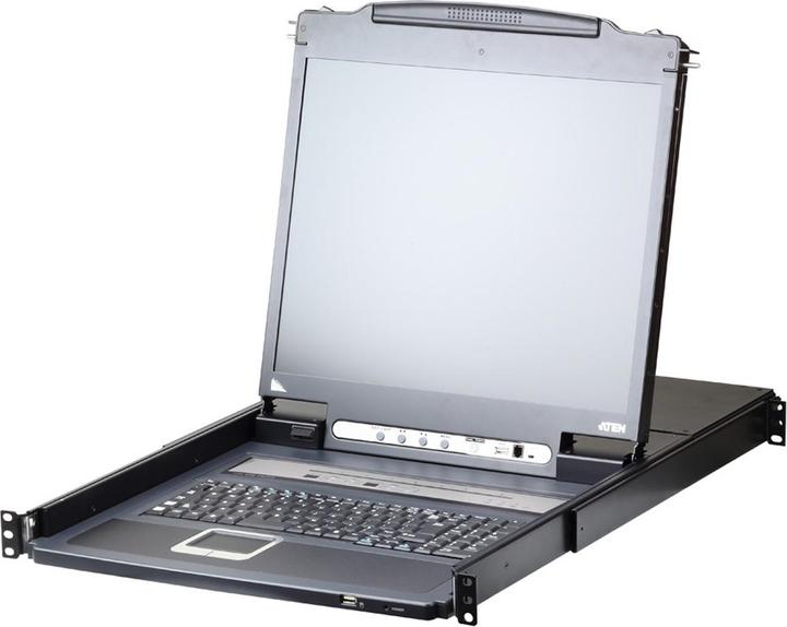 Aten CL5708iM LCD KVM Switch Over IP, USB-PS/2,VGA, 8-Ports, DE-Layout
