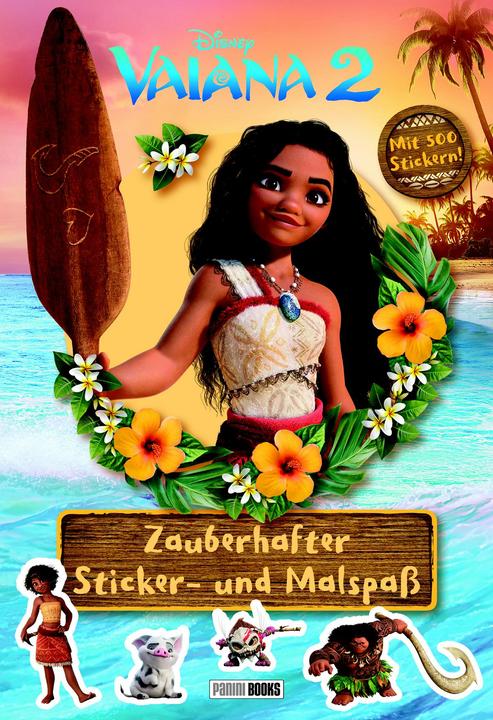 Actual product image Panini Disney Vaiana 2: Zauberhafter Sticker- und Malspass (500 Sticker)