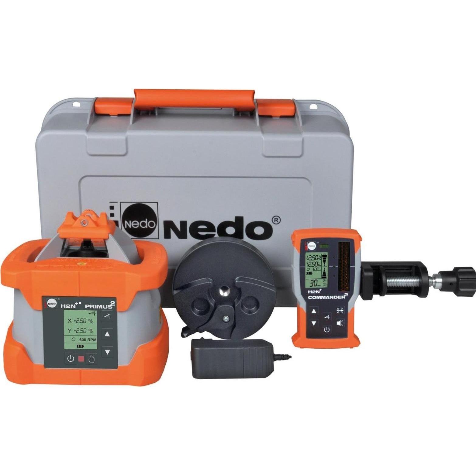 Nedo, Laser lineare, NV472034 Primus2 H2N+ Neigungslaser + Commander H2N+ Empfänger + Neigungsüberwachung!