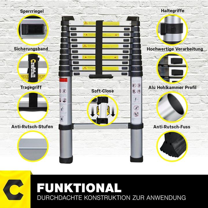 Produktbild Craftfull Teleskopleiter CF-101B (Teleskopleiter)