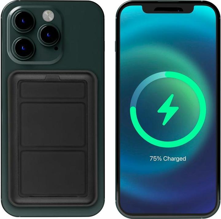 Actual product image Rivacase VA2604 Wireless Powerbank Magsafe Qi 15W, External battery with QC/PD 20W 10000 mAh fast charger (10000 mAh, 20 W, 18.50 Wh)