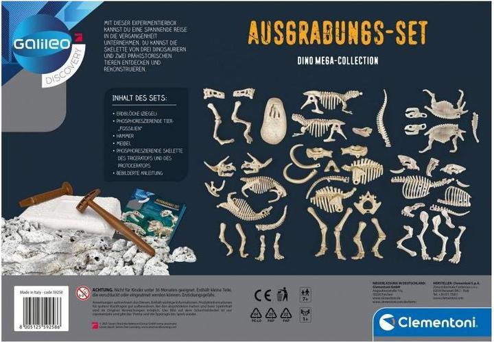 Produktbild Clementoni Ausgrabungs Set - Dino Mega Collection