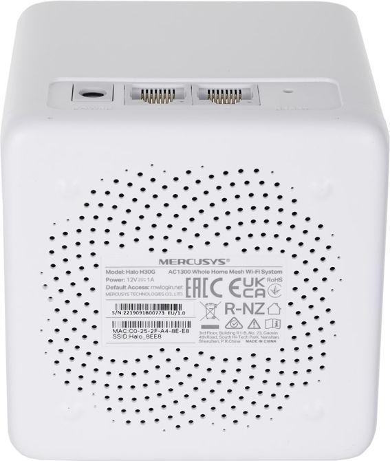 Actual product image Mercusys Halo (3-pack) Dual-Band (/5 GHz) Wi-Fi 5 (802.11ac) 2 Internal