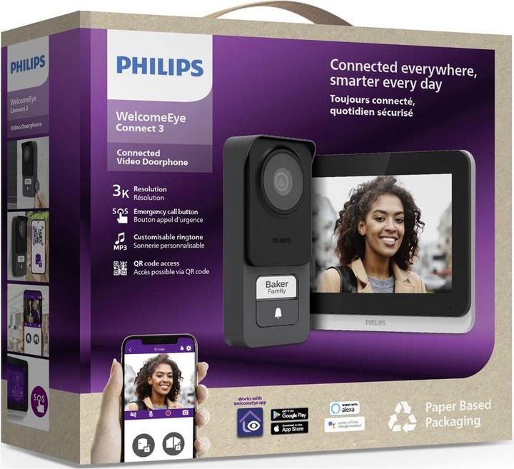Actual product image Philips Welcome Eye Connect 3 (Wi-Fi)