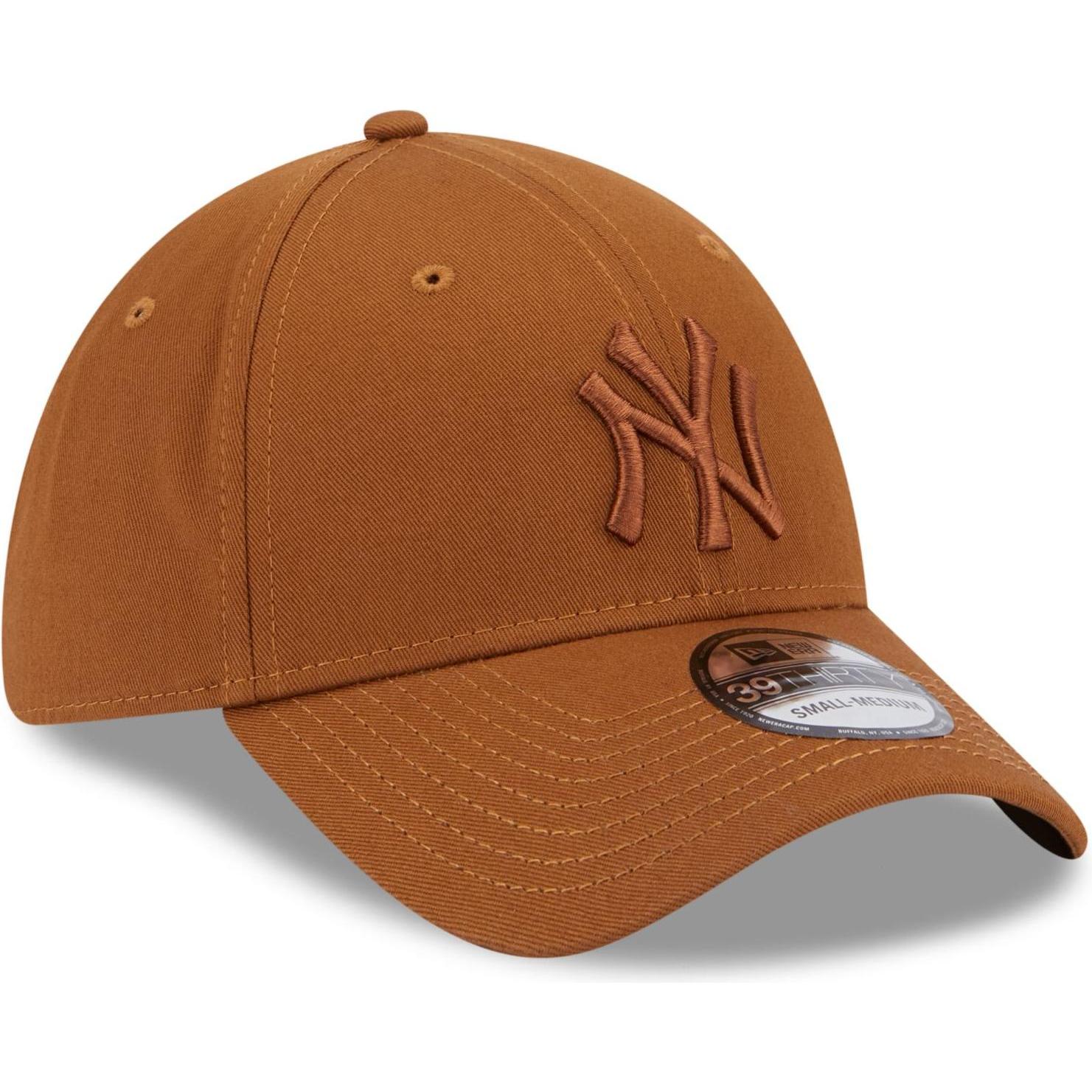 New Era, Herren, Cap, 39Thirty Stretch Cap - New York Yankees peanut - S/M, Braun, (M)