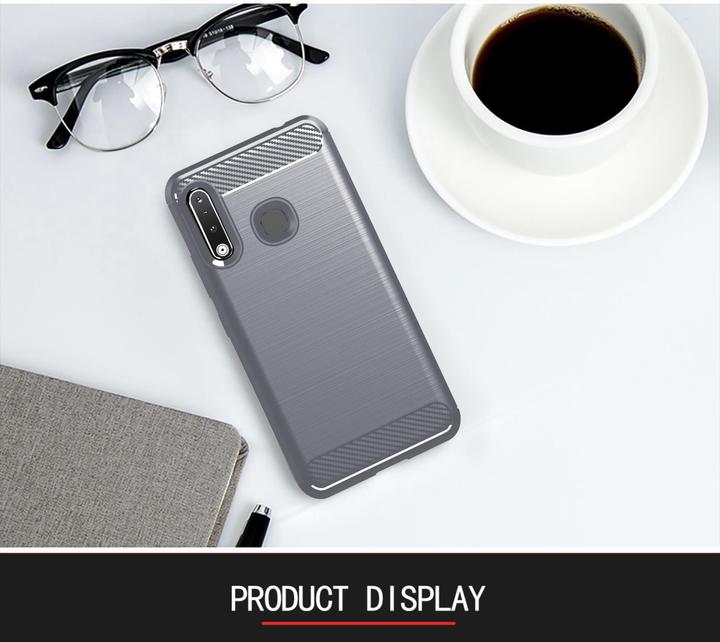 Actual product image Cadorabo TPU Ultra Slim carbon stainless steel Combi Cover (Samsung Galaxy A70e)