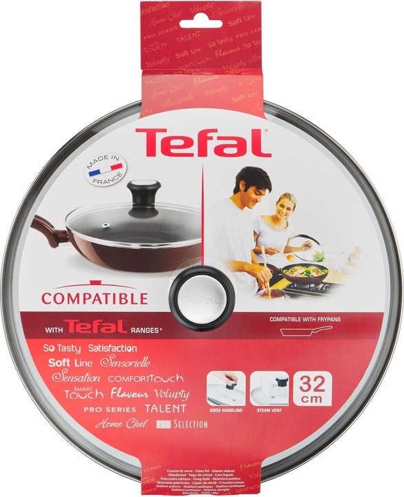 Produktbild Tefal Pfannendeckel (32 cm, Metall, Kunststoff, Glas)