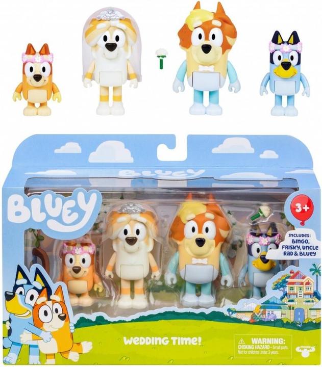 Image du produit Bluey Figure 4pk Set spécial-mariage (90268)