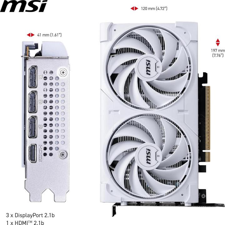 Produktbild MSI GeForce RTX 5060 Ventus 2X OC White (8 GB)