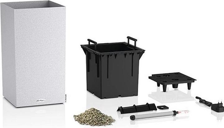 Actual product image Lechuza Planter Canto Stone 30 High (30 x 30 x 56.80 cm)