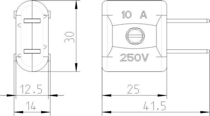 Produktbild Bachmann 9.178 USAplug 2pol