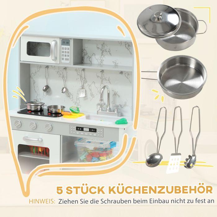 Produktbild Swisshandel24 Kinderküche Spielküche mit Elektroherd, Mikrowelle, Spüle & Wasserhahn