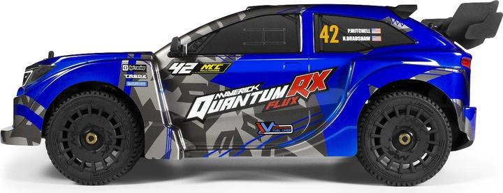 Actual product image Maverick QuantumRX Flux 4S 1/8 4WD Rally Car - Blue (RTR Ready-to-Run)