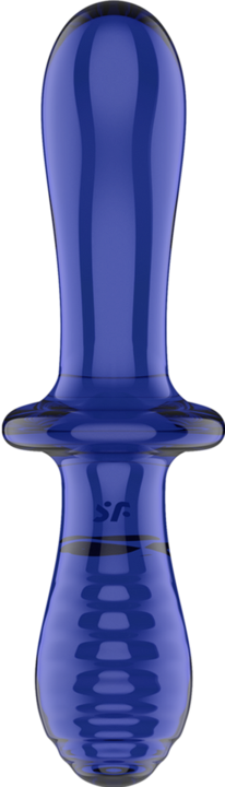 Image du produit Satisfyer Double Gode En Cristal Bleu