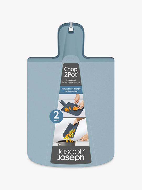 Image du produit Joseph Joseph Chop2Pot Plus Sky lot de 2 planches à découper, 38x21x3cm