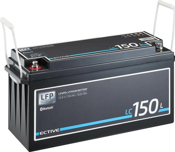 Immagine prodotto Ective 12V 150Ah LiFePo4 batteria solare batteria al litio BMS camper camper LFP BT batteria di (12 V, 150 Ah)