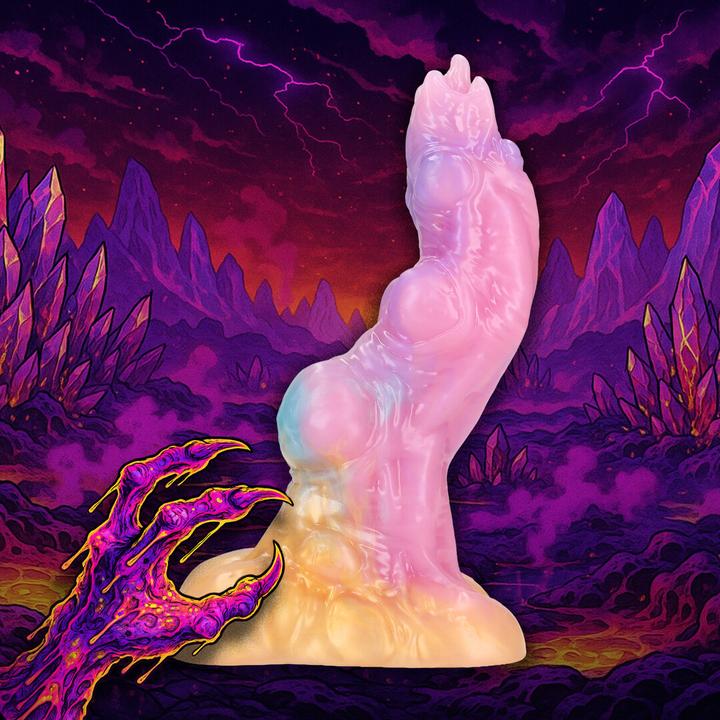 Produktbild Ouch! Rainbow Invader - Silicone Dildo - Rainbow