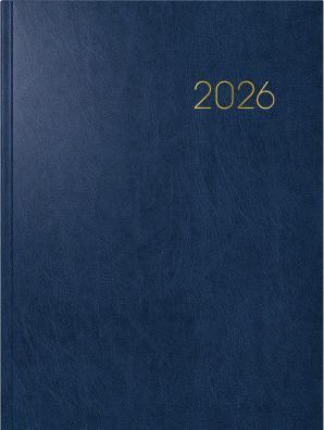 Actual product image Brunnen Buchkalender 2026 079760306 1W/2S blau ML 17x24cm (1 week / 2 pages)