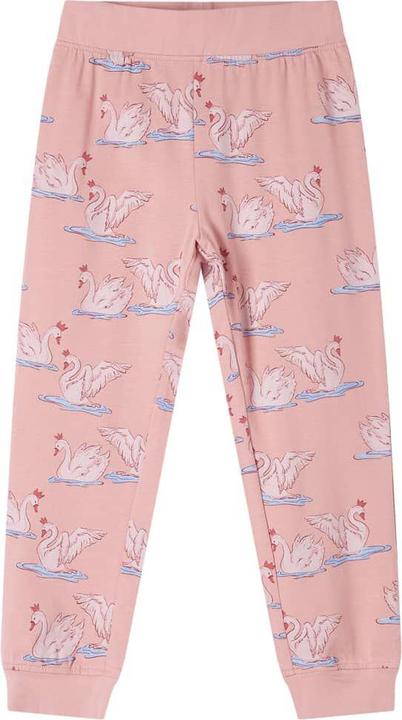 Produktbild vidaXL Kinderpyjama mit Langen Ärmeln Hellrosa 140,Material: 95 (140)
