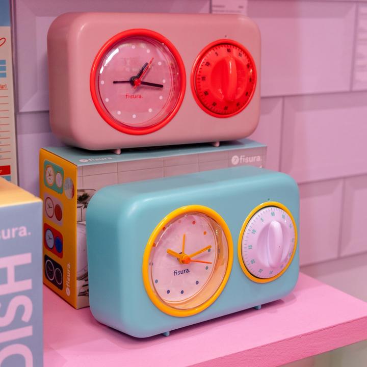 Actual product image Fisura RETRO KITCHEN TIMER pink