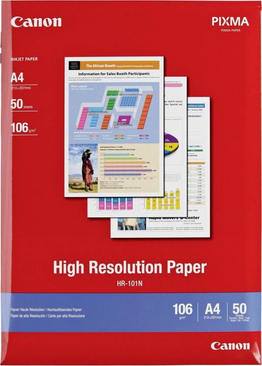 Actual product image Canon Hr-101n (105 g/m², A4, 50 x)
