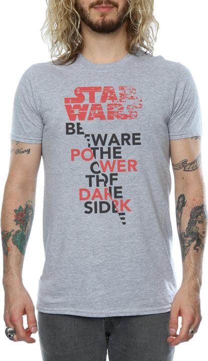 Actual product image Star Wars Mens The Last Jedi Power Of The Dark Side T-Shirt (S)