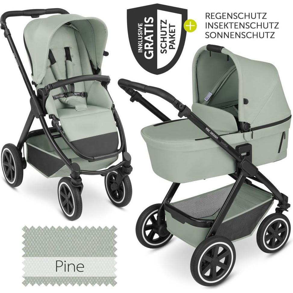 ABC Design, Kinderwagen, Kombikinderwagen Kombi-Kinderwagen Samba - inkl. Babywanne & Sportsitz