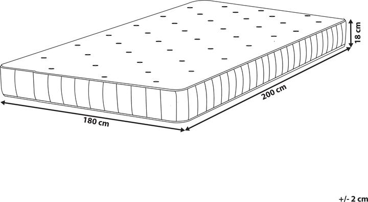 Actual product image Beliani Duo (Spring core, 180 x 200 cm)