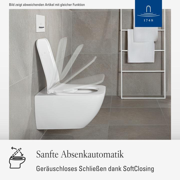 Produktbild Villeroy & Boch Subway 2.0 WC-Sitz SlimSeat, mit Absenkautomatik und abnehmbaren Sitz