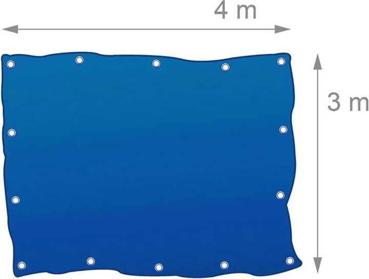 Actual product image Benson Tarpaulin 3 x 4 m blue (3 x 4 m)