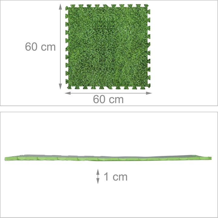 Actual product image Relaxdays 8x floor protection mat (1 cm)