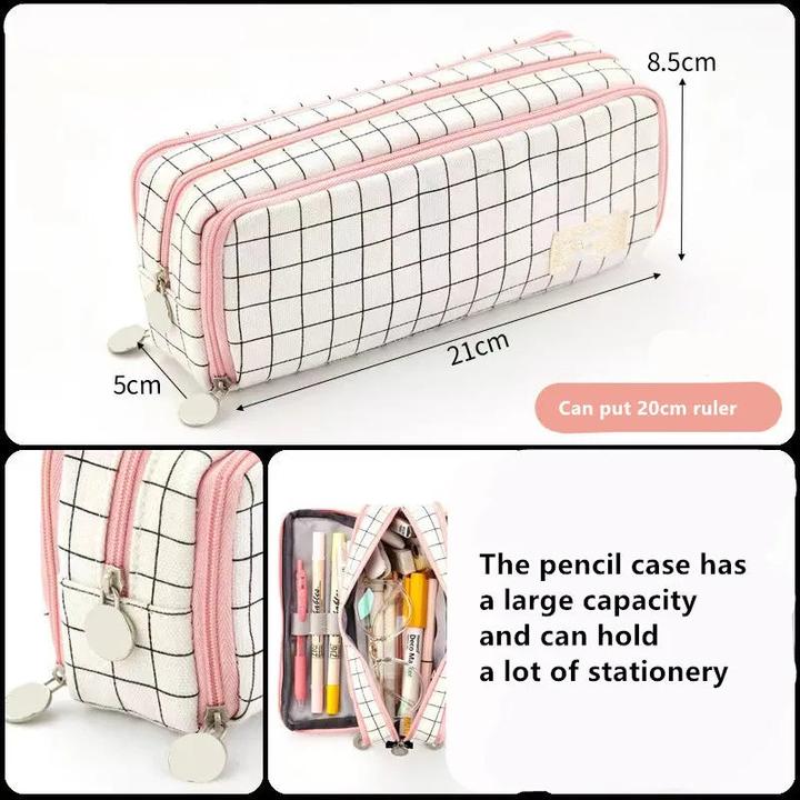 Only-Bags.Store Grosses Fassungsvermögen Stiftemäppchen Schule Multifunktionsmäppchen