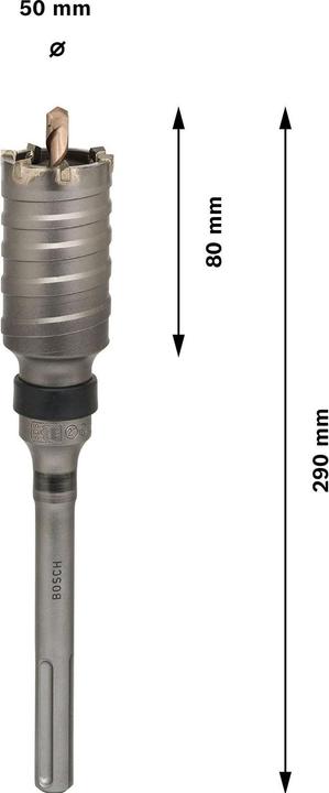 Actual product image Bosch Professional Zubehör PRO SDS max-5 Core Cutter, one-piece, 50 x 80 x 160 mm (50 millimetres)