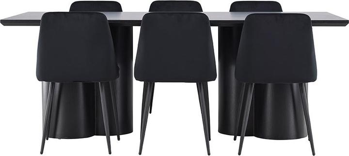 Ebuy24 Essgruppe Olivia (7-teilig) (MDF, Steel)