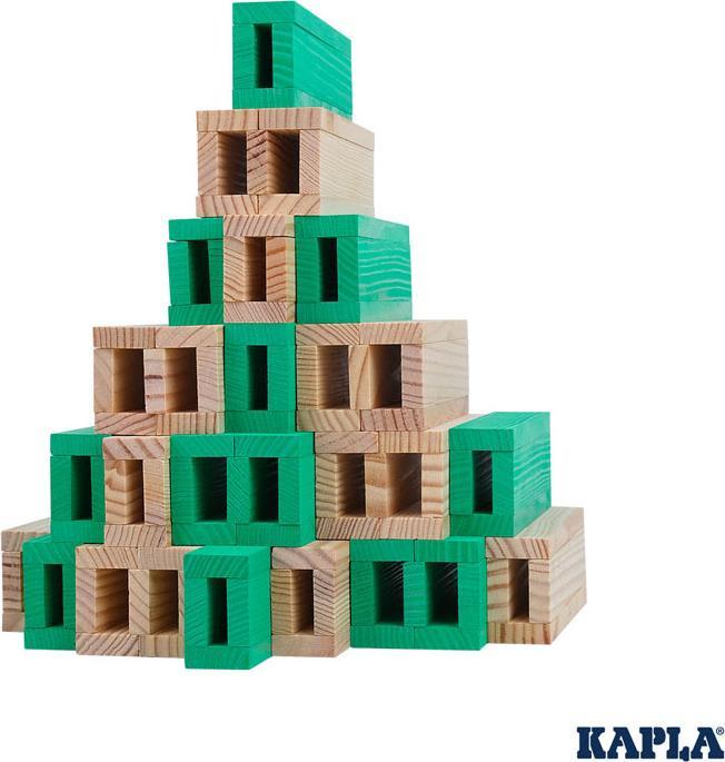 Actual product image Kapla - 40 SQUARES - Colored planks light green