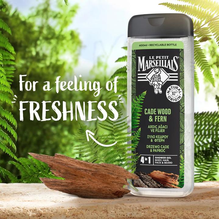 Actual product image Le Petit Marseillais 3In1 For Men Tree Cade 400ml (400 ml)