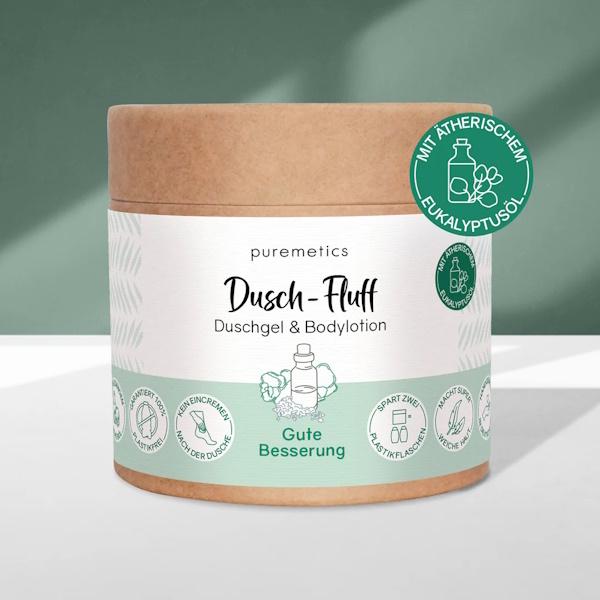Actual product image Puremetics 3in1 Dusch-Fluff - verschiedene Düfte Gute Besserung