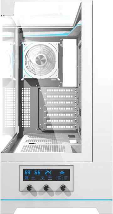 Immagine prodotto Darkflash Tech Case per computer Darkflash DY450 PRO con ventola (bianco) (ATX, ITX, mATX)