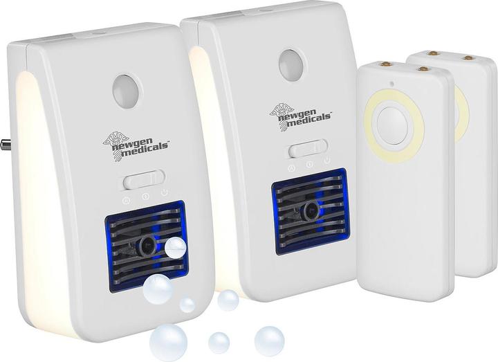 Image du produit Newgen medicals Lot de 2 purificateurs d'air ionisants 2en1 & veilleuse