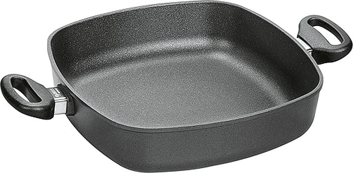 Woll 628-2N Pfanne Allzweckpfanne Quadratisch (Bratpfanne, Aluminium, 28 x 7 cm)