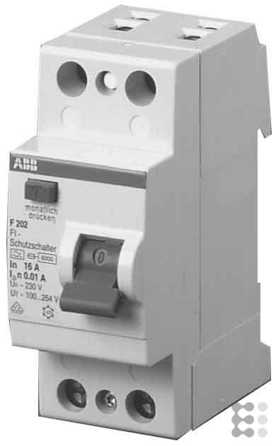 Immagine prodotto ABB Salvavita 2-poli 25A 0.3A F202