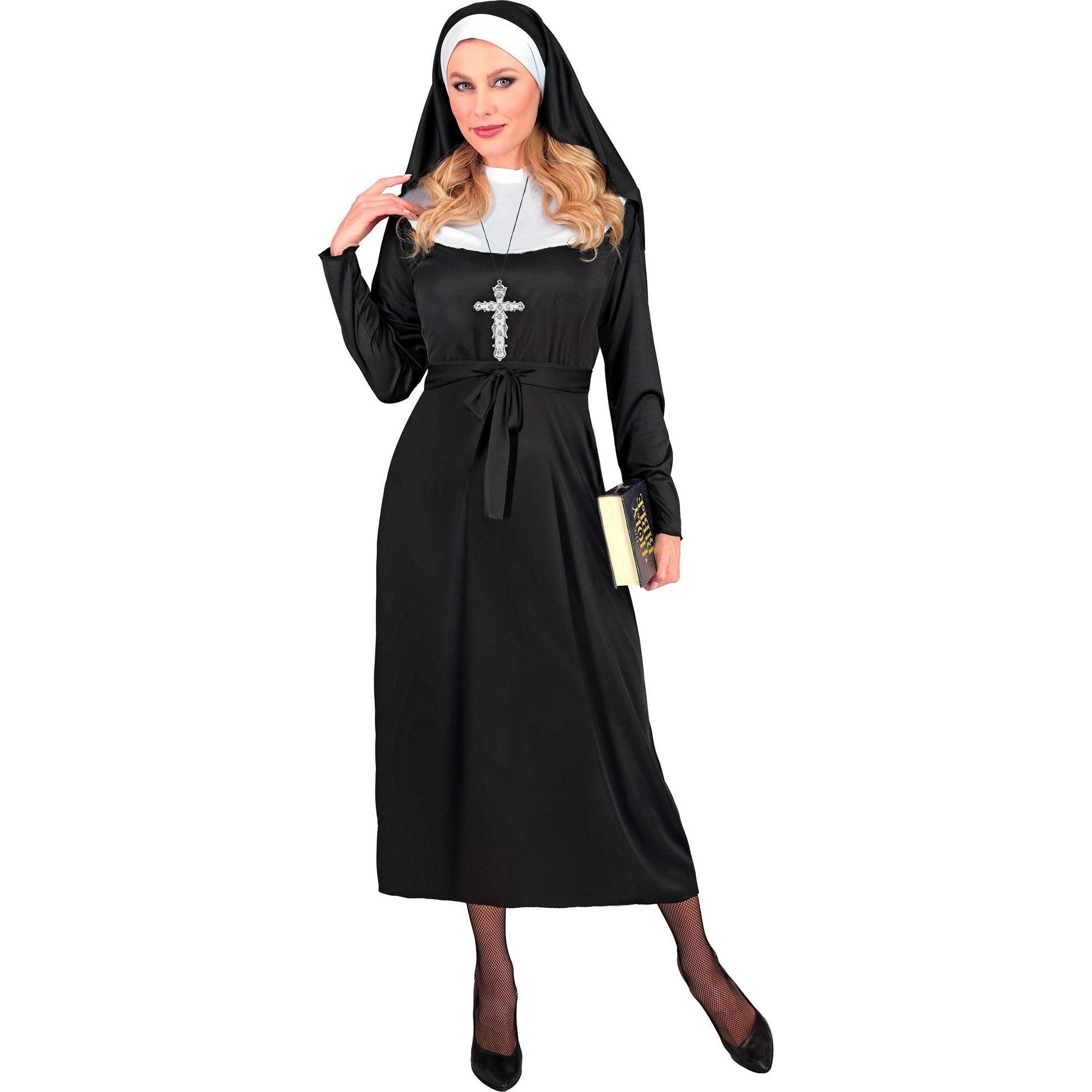Thumbnail - Widmann NONNE (Kleid, Gürtel, Haube), S (S)