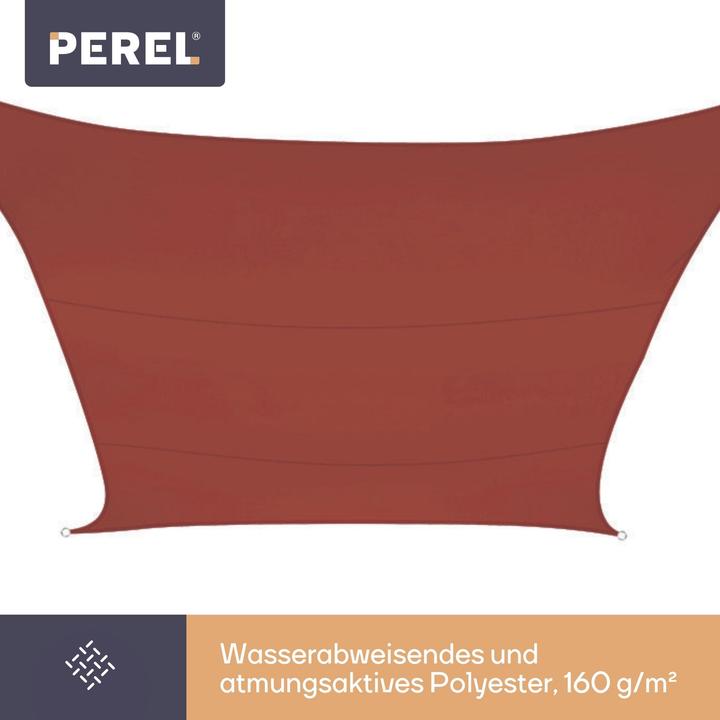 Actual product image Perel SUN SEA - RECTANGULAR - 2 x 3 m - COLOUR: TERRACOTTA (300 x 200 cm)