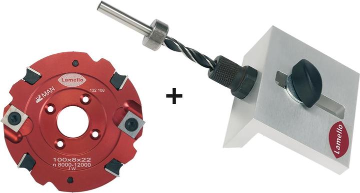 Image du produit Lamello Clamex S-18 Set gabarit de perçage fraise contient 1 x 125240 et 1 x132108 125250